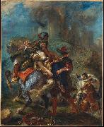 Eugene Delacroix Abduction of Rebecca France oil painting artist